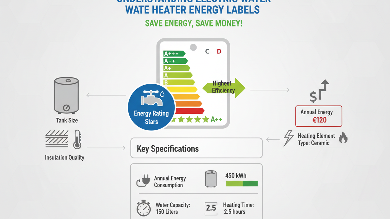 如何解讀儲水式電熱水爐的能源標籤? 附有2025年的更新解讀