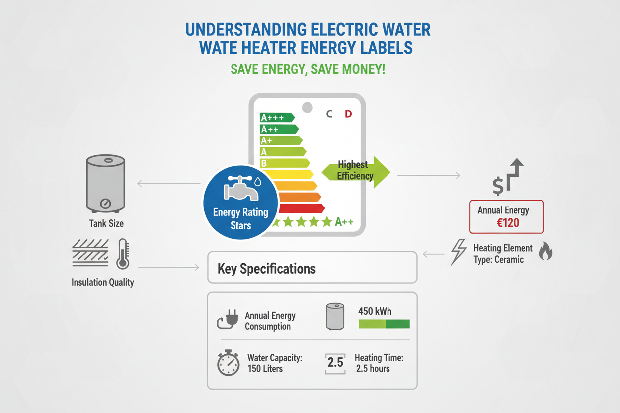 如何解讀儲水式電熱水爐的能源標籤? 附有2025年的更新解讀